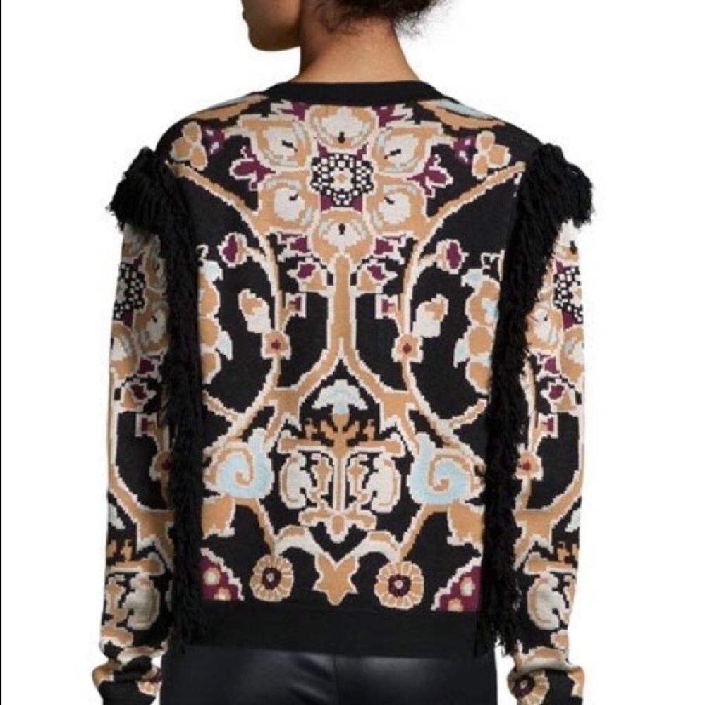 New without tags Robby Kobo Fringed sweater.